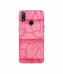 Amazon Brand - Solimo Designer Pink Flower Banch Print On Cloth 3D Printed Hard Back Case Mobile Cover for Realme 3 Pro