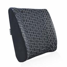 AmazonBasics Memory Foam Lumbar Back Support Pillow - Triangle, Paneled