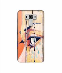 Amazon Brand - Solimo Designer Potrat On Wood 3D Printed Hard Back Case Mobile Cover for Asus Zenfone 3 Laser ZC551KL