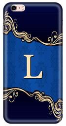 Amazon Brand - Solimo Designer Blue Pattern Alphabet-L 3D Printed Hard Back Case Mobile Cover for Apple iPhone 6s Plus