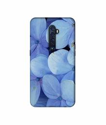 Amazon Brand - Solimo Designer Light Blue Flower Photography 3D Printed Hard Back Case Mobile Cover for Oppo Reno 2