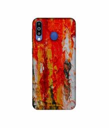 Amazon Brand - Solimo Designer Orange Color Spread 3D Printed Hard Back Case Mobile Cover for Samsung Galaxy M21