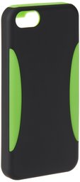 AmazonBasics PC / Silicone Case for iPhone 5C Black / Lime Green