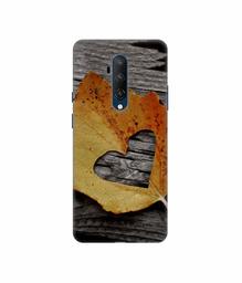 Amazon Brand - Solimo Designer Leaf with Heart Cut 3D Printed Hard Back Case Mobile Cover for OnePlus 7T Pro