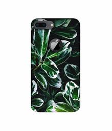 Amazon Brand - Solimo Designer Leaf Imperation 3D Printed Hard Back Case Mobile Cover for Apple iPhone 8 Plus (with Logo Cut)