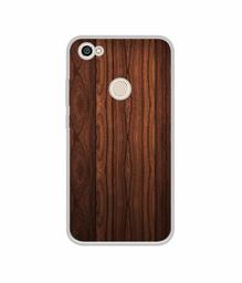 Amazon Brand - Solimo Designer Wooden Texture UV Printed Soft Back Case Mobile Cover for Mi Redmi Y1 (Note 5A)