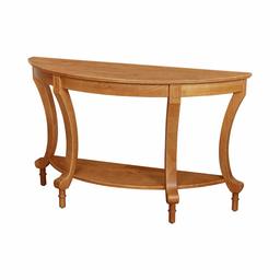 Amazon Brand – Ravenna Home Traditional Solid Pine End Table, 28'' H, Oak Finish