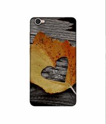 Amazon Brand - Solimo Designer Leaf with Heart Cut 3D Printed Hard Back Case Mobile Cover for Vivo Y55L