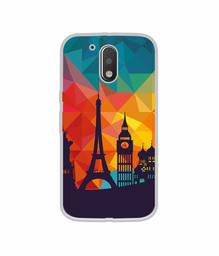 Amazon Brand - Solimo Designer Colored Paris UV Printed Soft Back Case Mobile Cover for Motorola Moto G4 Plus