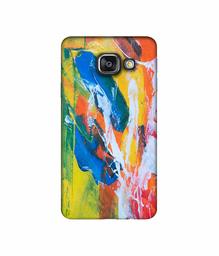 Amazon Brand - Solimo Designer Multicolor Paint On Wall 3D Printed Hard Back Case Mobile Cover for Samsung Galaxy A3 (2016)