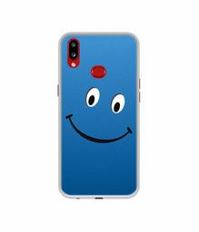 Amazon Brand - Solimo Designer Happy UV Printed Soft Back Case Mobile Cover for Samsung Galaxy A10s