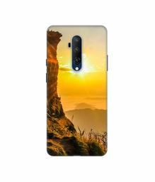 Amazon Brand - Solimo Designer Mountan Side Sun View 3D Printed Hard Back Case Mobile Cover for OnePlus 7T Pro