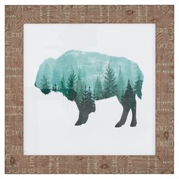 Amazon Brand – Rivet Modern Rustic Buffalo Bison Silhouette Print Wall Art Decor - 15