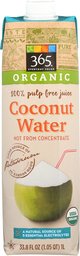 365 Everyday Value, Organic Coconut Water, 33.8 Fl Oz