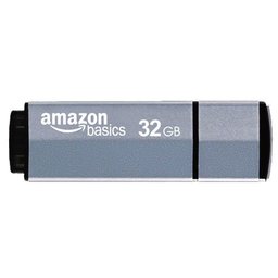 Amazonベーシック USBメモリー 32GB グレーブルー