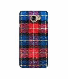 Amazon Brand - Solimo Designer Check Cloth 3D Printed Hard Back Case Mobile Cover for Samsung Galaxy A9 Pro