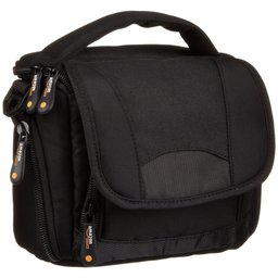 AmazonBasics - Bolso con correa para videocámara, color negro