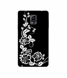 Amazon Brand - Solimo Designer Flower 3D Printed Hard Back Case Mobile Cover for Samsung Galaxy Note 4