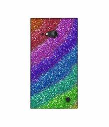 Amazon Brand - Solimo Designer Multicolor Sparkle 3D Printed Hard Back Case Mobile Cover for Nokia Lumia 730