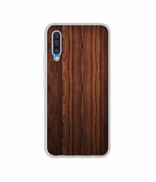 Amazon Brand - Solimo Designer Wooden Texture UV Printed Soft Back Case Mobile Cover for Samsung Galaxy A50