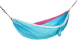 AmazonBasics Lightweight Extra-Strong Nylon Double Camping Hammock- Sky Blue/White