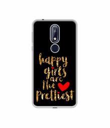 Amazon Brand - Solimo Designer Happy Girls are The Prettiest UV Printed Soft Back Case Mobile Cover for Nokia 7.1