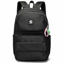 Caran·Y Kids Backpack for Boy and Girl Over 10 Years Old (L-18 inc, Black)