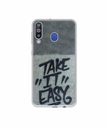 Amazon Brand - Solimo Designer Take It Easy UV Printed Soft Back Case Mobile Cover for Samsung Galaxy M30