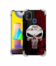 Amazon Brand - Solimo Designer Punisher Skull UV Printed Soft Back Case Mobile Cover for Samsung Galaxy M31