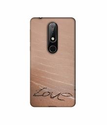 Amazon Brand - Solimo Designer Love 3D Printed Hard Back Case Mobile Cover for Nokia 6.1 Plus