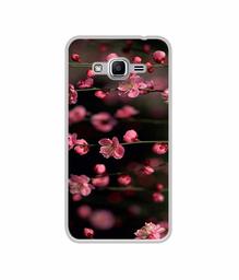 Amazon Brand - Solimo Designer Pink Flowers UV Printed Soft Back Case Mobile Cover for Samsung Galaxy J2 Ace