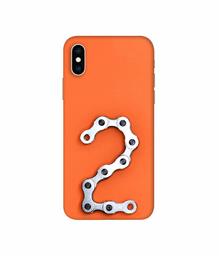 Amazon Brand - Solimo Designer Two Number 3D Printed Hard Back Case Mobile Cover for Apple iPhone Xs Max