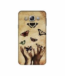 Amazon Brand - Solimo Designer Butterflies 3D Printed Hard Back Case Mobile Cover for Samsung Galaxy E5