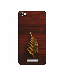 Amazon Brand - Solimo Designer Leaf on Wood 3D Printed Hard Back Case Mobile Cover for Lava Iris X8