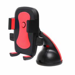 Amazon Brand - Solimo Classic Mobile Holder for Cars (360 Degree Rotation, Red)