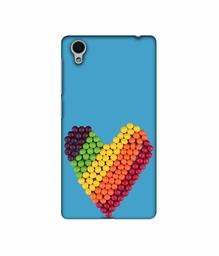 Amazon Brand - Solimo Designer Ball Heart 3D Printed Hard Back Case Mobile Cover for Vivo Y51L