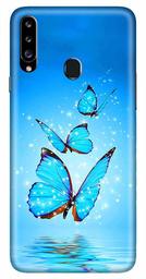 Amazon Brand - Solimo Designer Butterfly Design 3D Printed Hard Back Case Mobile Cover for Samsung Galaxy A20s