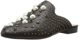 The Fix Amazon Brand Women's Fiona Embellished Slide Mule, Black, 8.5 M US