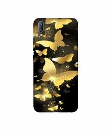 Amazon Brand - Solimo Designer Golden Butterfly Pattern 3D Printed Hard Back Case Mobile Cover for Vivo V11 Pro