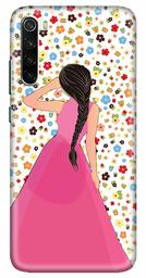 Amazon Brand - Solimo Designer Girl Design 3D Printed Hard Back Case Mobile Cover for Xiaomi Redmi Note 8