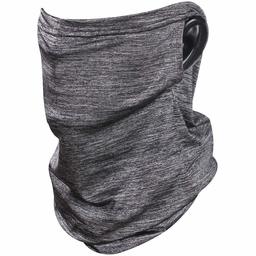 Ristake Unisex Men Women Face Scarf Bandana Ear Loops Face Neck Gaiter Headwrap Balaclava Neck Gaiters for Dust, 1 Pack, Gray