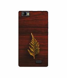 Amazon Brand - Solimo Designer Leaf on Wood UV Printed Soft Back Case Mobile Cover for Lyf Wind 7