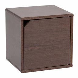 Marchio Amazon - Movian Cubo portaoggetti modulare in legno MDF con anta, Marrone, 34.9 x 29 x 34.4 cm