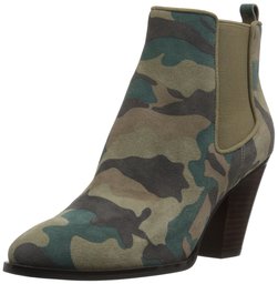 The Fix Joelle Cowboy Style Ankle Boot Stivaletto, Camoscio Mimetico Verde Autunnale, 10 M US