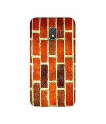 Amazon Brand - Solimo Designer Brick Texture 3D Printed Hard Back Case Mobile Cover for Samsung Galaxy J2 Core