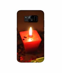 Amazon Brand - Solimo Designer Candle Light 3D Printed Hard Back Case Mobile Cover for Samsung Galaxy S8 Plus