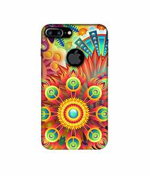 Amazon Brand - Solimo Designer Rangoli 3D Printed Hard Back Case Mobile Cover for Apple iPhone 7 Plus (Logo Cut)