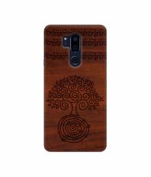 Amazon Brand - Solimo Designer Engraved Patten 3D Printed Hard Back Case Mobile Cover for LG G7 ThinQ