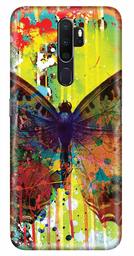 Amazon Brand - Solimo Designer Butterfly Design 3D Printed Hard Back Case Mobile Cover for Oppo A5 (2020)