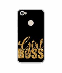 Amazon Brand - Solimo Designer Sparkle Girl Boss UV Printed Soft Back Case Mobile Cover for Mi Redmi Y1 (Note 5A)